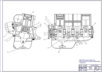Карта эскизов двигателя ВАЗ-2108